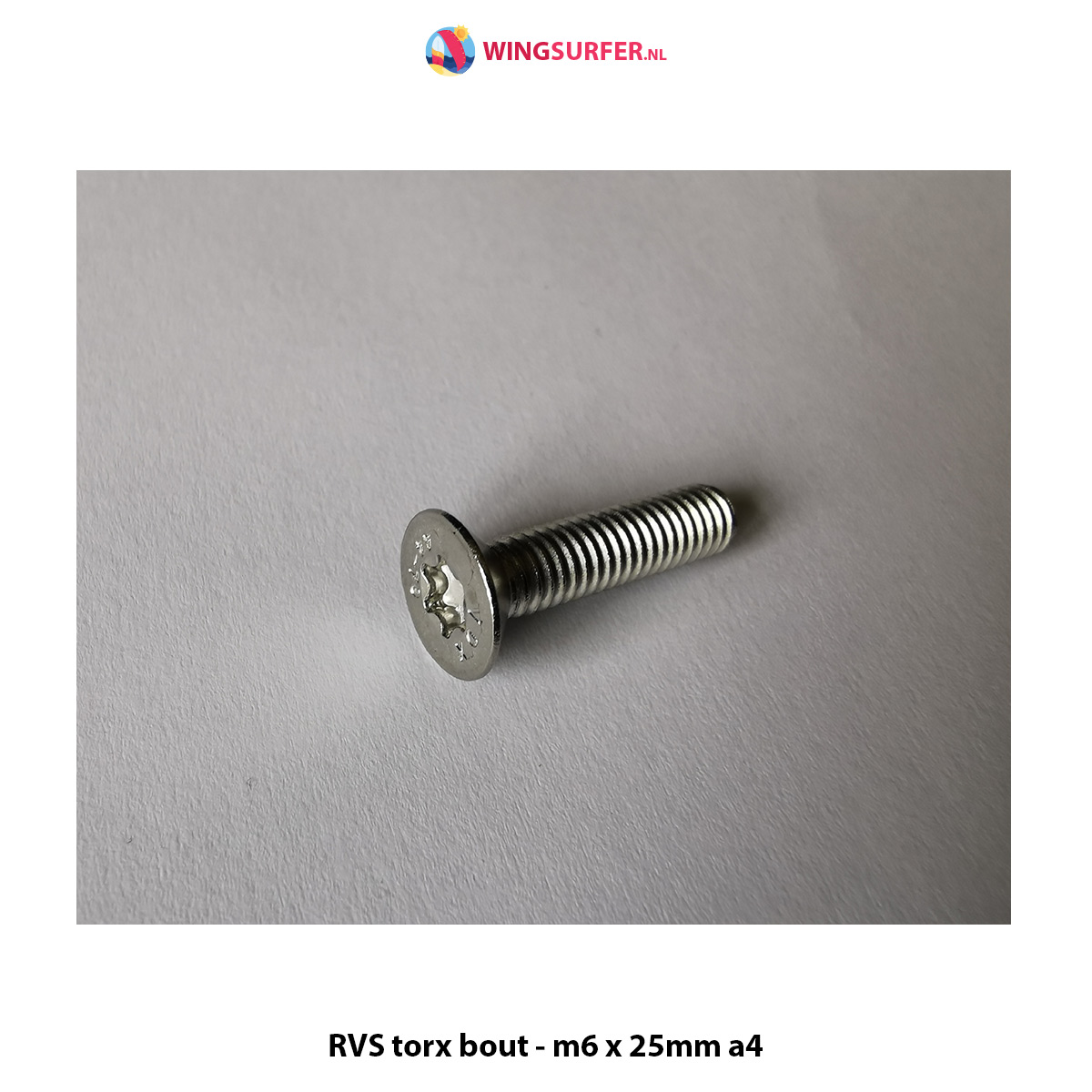 4 x RVS torx bolt - m6 x 22mm a4